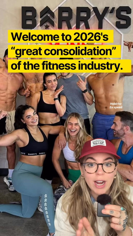 Let’s talk about “the great consolidation” in fitness and what tf that means 👇

Welcome to part 15 of 25 trends that defined fitness and wellness in 2025 and TODAY we gotta talk about how the fitness industry is consolidating - fast.

Listen I sat in on a panel with @athletechnews and execs from Xponential, Barry’s, and Life Time back in July where they broke this down. I made a video of it six months ago but it’s one of the most defining trends of this year so we gotta touch on it again in this series. On the panel, they said plainly that brand are merging while consumer loyalty is thinning. 

This isn’t to say demand is shrinking - if anything, it’s picking up speed RAPIDLY. But this IS a make or break era for fitness brands.

We’re seeing it already:

→ Recovery studios partnering with tech platforms.
→ Big-box gyms absorbing boutique DNA.
→ Connected fitness brands turning to IRL activations just to stay visible.

If you’re a brand in this space I think Barry’s CEO has the best insight:

The winners of this consolidation won’t be the biggest. 
They’ll be the ones who know exactly who they’re for and show up for them across product, content, experience, and community.

So if you’re building a brand in fitness, stop trying to be everything and start getting sharp.

If you’re interested in more on the state of the fitness industry, follow along. We have 10 more trends to go.🫡

#fitnessbrand #brandstrategy #gymmarketing #marketingstrategy #wellnessbrand #sportmarketing