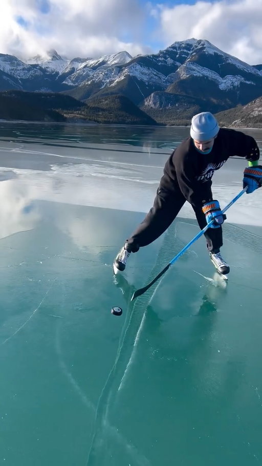 One mess up and that pucks at the bottom of the lake⤵️💧🐟

(Please use proper safety measures when going onto the ice, check thicknesses and depth. Use your own discretion and judgement)

•

•

•
#hockey #hockeyplayer #hockeyreel #odr #odrheaven #outdoorrink #kananaskis #kananaskiscountry #wildice #explorealberta