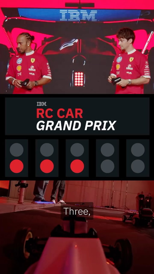 From 1,000-horsepower hybrid engines to handheld remote-controlled cars – it’s the @scuderiaferrari race you never knew you needed to see. 🏎️