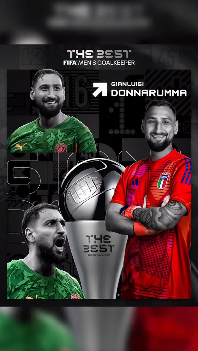 Congratulations to 🇮🇹 Gianluigi Donnarumma on being awarded The Best FIFA Men’s Goalkeeper 2025! 🏆

You were outstanding for @psg at the FIFA Club World Cup after winning the Champions League and helping your club to a domestic treble. @donnarumma is the first Italian to win this award since Gianluigi Buffon in 2017, showing himself to be a worthy successor. 👏

Congratulazioni 🇮🇹 Gianluigi Donnarumma per il titolo di Miglior Portiere FIFA 2025! 🏆
 
Straordinario con il @psg durante il Mondiale per Club FIFA, dopo la vittoria in Champions League e la tripletta in campionato. 
@donnarumma è il primo italiano a conquistare questo titolo dai tempi di Gianluigi Buffon nel 2017, dimostrando di esserne un degno successore. 👏

#FootballUnitesTheWorld ⚽️❤️🌏🌎🌍