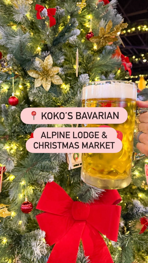 All the holiday cheer at the decked out newly opened @kokosbavarian 🎄🎅🎄

Experienced the inaugural holiday pop-up @kokosbavarian with craft beer, holiday cocktails, Bavarian eats and tons of football watching all while being surrounded by all the holiday cheer!

Definitely order:
🍹 Spicy Ranch Water
☕️ Frozen @nickelcitybar Irish Coffee
🍺 32 oz beer
🥨 Giant Pretzel with queso
🥒 Fried Pickles
🥪 Chicken Schnitzel Poboy
🌭 Currywurst
🍨 German Chocolate Brownie

Koko’s will be hosting German style Christmas markets every Tuesday and Thursday from 5-8pm now through January 3rd. Every Tuesday and Friday at 6pm, go check out a holiday movie and play bingo!

Koko’s Beer Hall will be open on Christmas Eve from 11 a.m. to 6 p.m. and Christmas Day from 11 a.m. to 5 p.m. Outside of holiday hours, doors are open daily from 11 a.m. to midnight.

Thanks for having us in for the festivities and yummy food!
-
-
-
#holidaypopup #christmasmarket #chrismasmood #happyholidays #bavarianstyle #germanchristmasmarket #austintx #atxfood #eatdrinkaustin #keepaustineatin