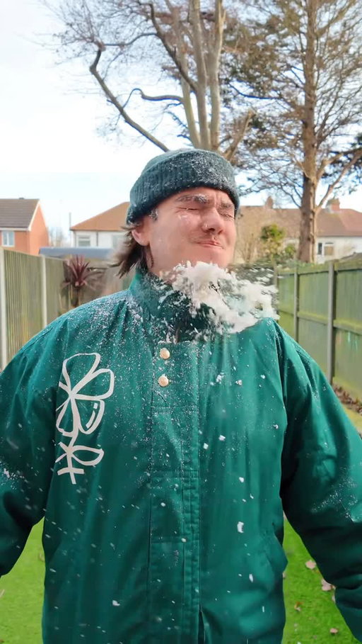 homemade snow for my kids!