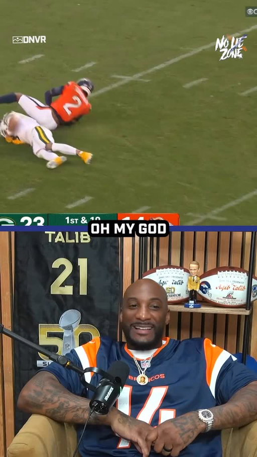 Aqib Talib reacts to PS2s UNREAL Interception 🔥