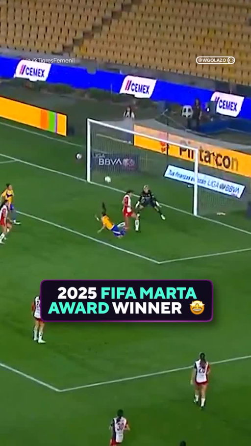 Lizbeth Ovalle didn’t leave room for debate with this one 💫 

2025 FIFA Marta Award winner 🏆

🎥 @clubtigresfemenil