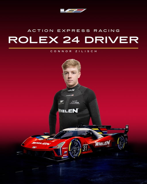 A new endurance driver for a legendary race. We’re pleased to announce that Connor Zilisch will take the wheel for Cadillac Racing and @whelenmotorsports in the Rolex 24 at Daytona.