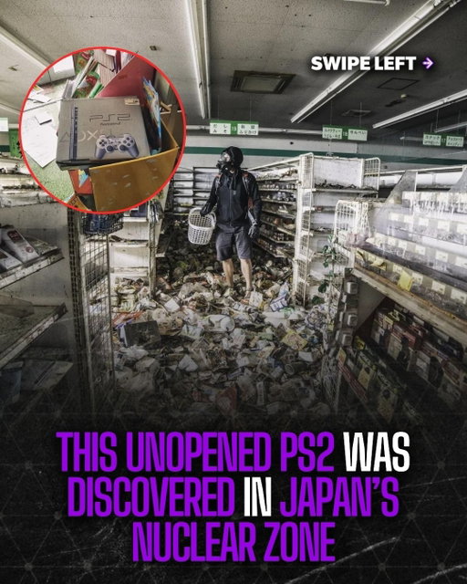 Unopened Playstation 2 found in a store untouched after town was hit with a nuclear disaster. The 2011, Fukushima nuclear disaster which was caused by an earthquake and tsunami left this small town frozen in time. Years later a photographer reentered the zone to explore and found the unopened PS2👀

🎥: @kiwikeow 

#ps2 #nuclear #japan #news #trending #explore
