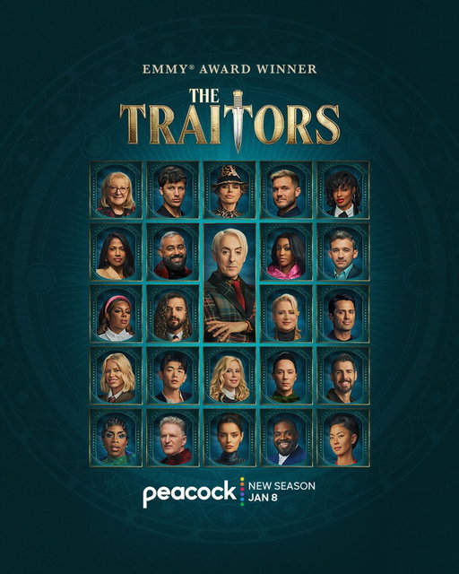 Treachery in its finest form ⚔️ 

A new season of #TheTraitorsUS arrives January 8 only on Peacock.