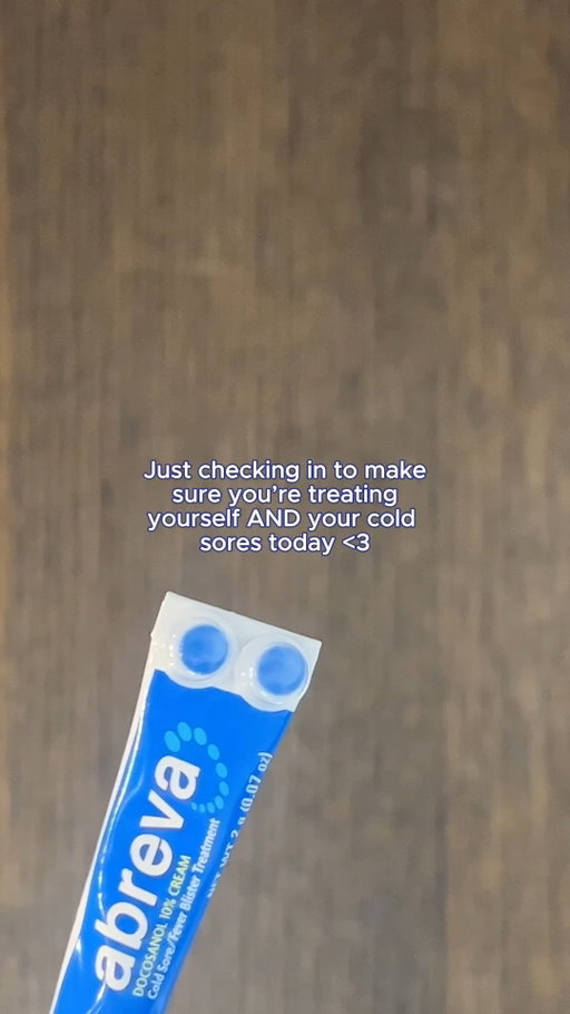 Tiny tube, big reminder: treat yourself and your cold sore today 💙
