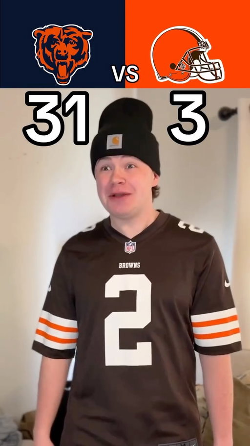 BEARS VS BROWNS RECAP😳🤣🏈 #nfl #football #bears #browns #skit #funny