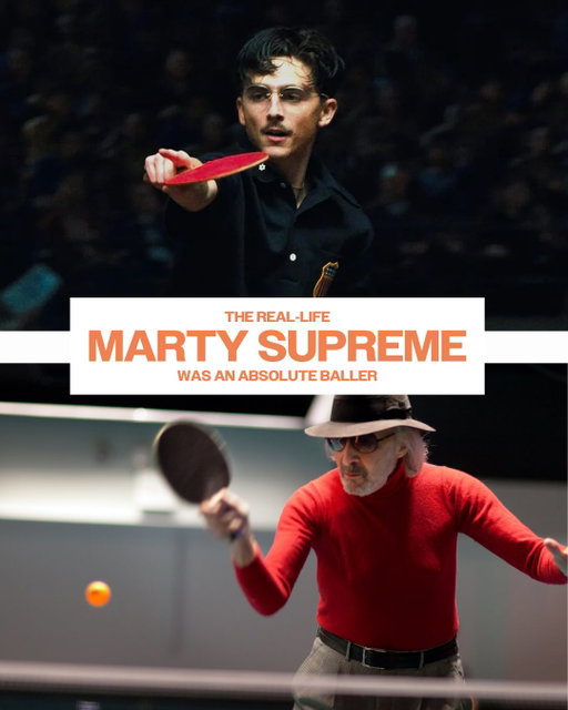 The real Marty Reisman was a BALLER:
🏓 22 Major table tennis titles from 1946 to 2002
🏓 @ustabletennishof Class of 1981
🏓 Returned at age 67 to win the open U.S. hardback championship in 1997

(🎥: Jimmy Butler)
