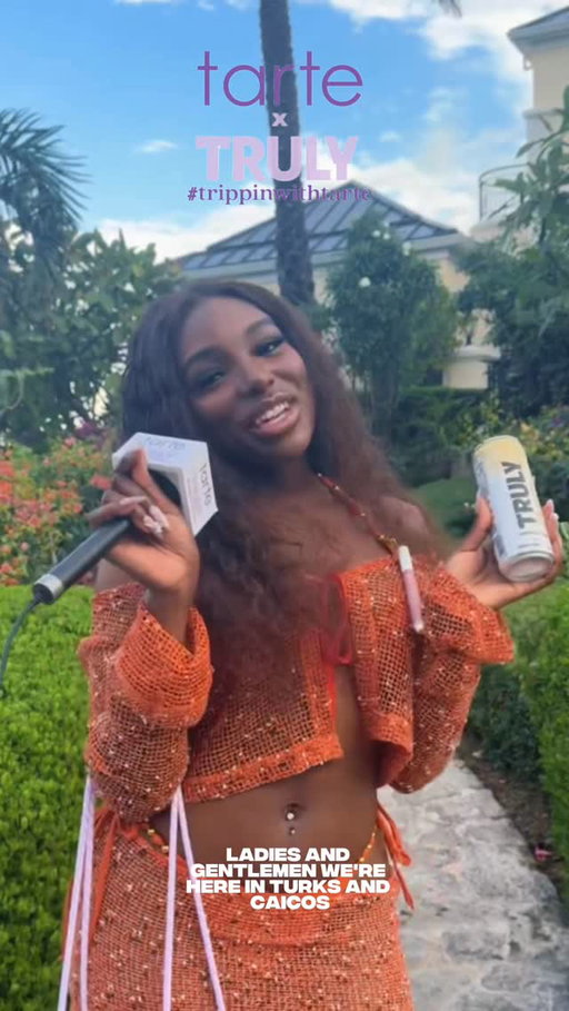 Our birthday girl NayNay has taken over tarte island … stay tuned 🏝️🎂 #trippinwithtarte #tartextruly #tarteisland
