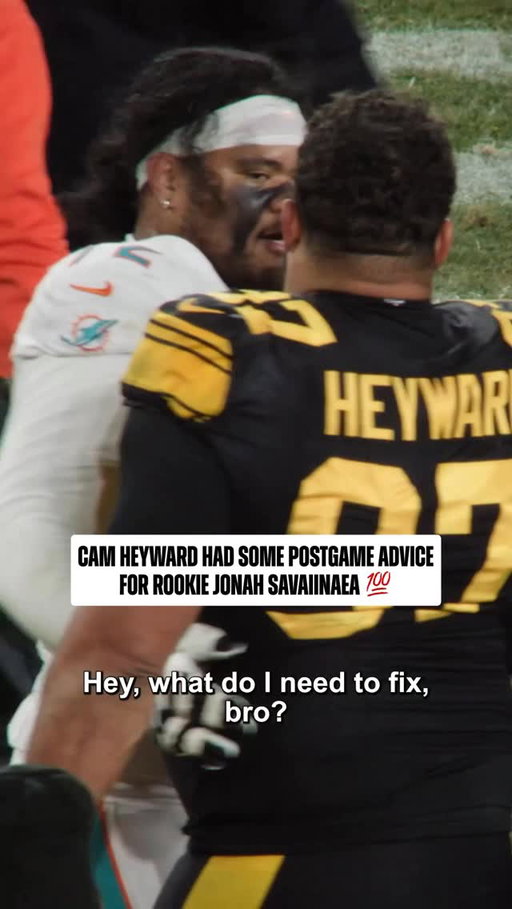 Wise words from the vet to the rookie after they went head-to-head 🤝