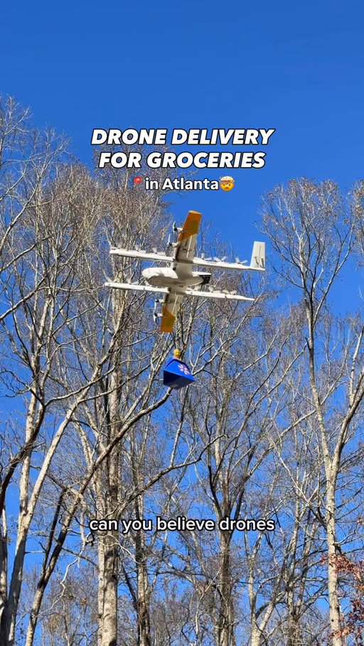 🚨Metro Atlanta now has Drone Delivery! @wing 

these drones can deliver Groceries, snacks, Personal care products, Household essentials, and Over-the-counter medicine #AD

imagine running out of an ingredient for dinner and it’s a quick flight to your house, or medicine for your kids - game changer!

⭐️FREE delivery in the Wing app

❄️For the month of December receive FREE candy canes with your first delivery, only available via the wing app

#DeliveredByWing #DroneDelivery #WingIt