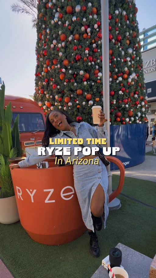 My morning routine just got an upgrade! 🤭✨#ad

I stopped by the RYZE Superfoods Mushroom Coffee Pop-Up - and fun fact: this is the ONLY RYZE pop-up in the entire country, and it’s happening right here in Arizona. 

 Location: Tanger Outlets Phoenix
Open Thursday-Sunday through the end of December
I grabbed a chai tea latte (so good, warm, cozy, 10/10) and Jonah went for a frozen latte, which he was very into. The Pop-Up is super cute, easy to stop by while shopping, and they’ve got exclusive merch + products available on site at a discounted rate.

RYZE is known for their SUPER6 Mushroom Blend, made to support sustained energy, mental clarity, digestion, and overall well-being - and I love how easy it is to swap into your daily routine without feeling like you’re changing everything.

✨Holiday tip: mention the code phrase “Son of a Nutcracker” at checkout to receive a free surprise merch item with purchase. 

#RYZEPopUp #RYZEPartner

#arizonaplaces #phoenixaz #phoenix #scottsdale