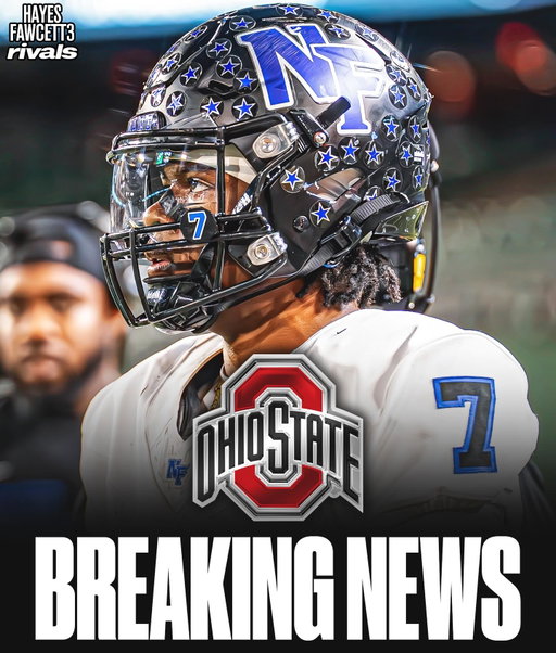 BREAKING: Four-Star ATH Legend Bey is signing with Ohio State, he tells me for @rivals.ig  He was officially granted his release from Tennessee earlier this evening

Bey is ranked as the No. 4 ATH in the 2026 Rivals300