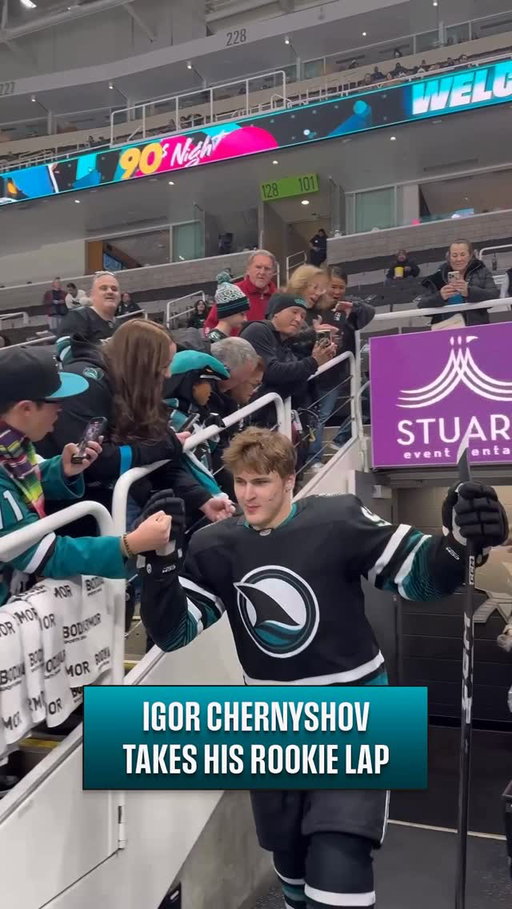 Welcome to the NHL, @chernyshovigor_25! 🦈

He’s recorded 23 points in 25 games in @theahl this season as a rookie...