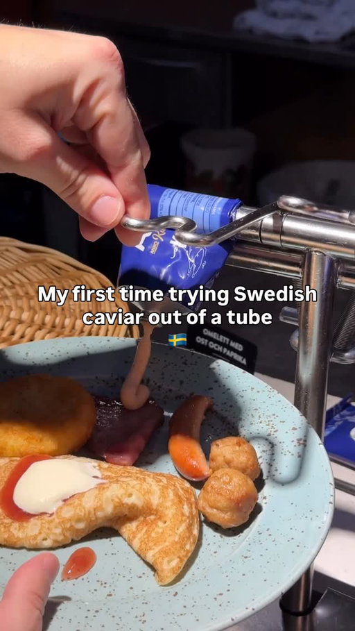 Have you tried Swedish caviar out of a tube?! #sweden #swedishcaviar