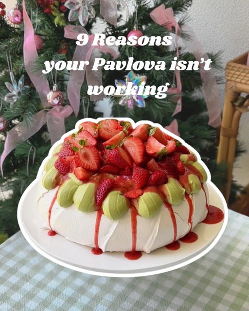 9 reasons your pavlova isn’t working.. and yes, they’re all fixable 🍰 because everyone deserves a crisp shell and marshmallow centre! 

Recipe in my previous post. Save for later ✨

#pavlova #bakingtips #pavlovacake