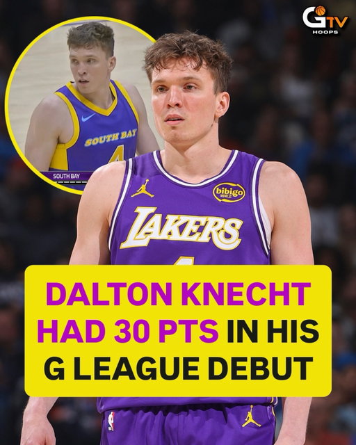 Dalton Knecht WENT OFF in his G League debut with the @southbaylakers! He dropped 30 PTS, on 10/17 FG and 6/10 3PT in their win over the Clippers. What do you think of Dalton being in the G? 🔥