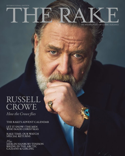 We are delighted to announce the last issue of 2025, with Russell Crowe on the cover. 

@russellcrowe steps out as Hermann Göring in Nuremberg, the new psychological drama based on the war crimes trials. However, Oscar-winning Crowe has much more to talk to @tfchamberlin about. Honour, farming, music, rugby, the behaviour of leaders, and what this world — this malfunctioning world — needs more of.

Photography: @brianbowensmith 
Fashion Direction: @gracegilfeather 
Grooming: @nataliabruschi 
Special Thanks: @bevhillshotel 

#TheRake #Issue103