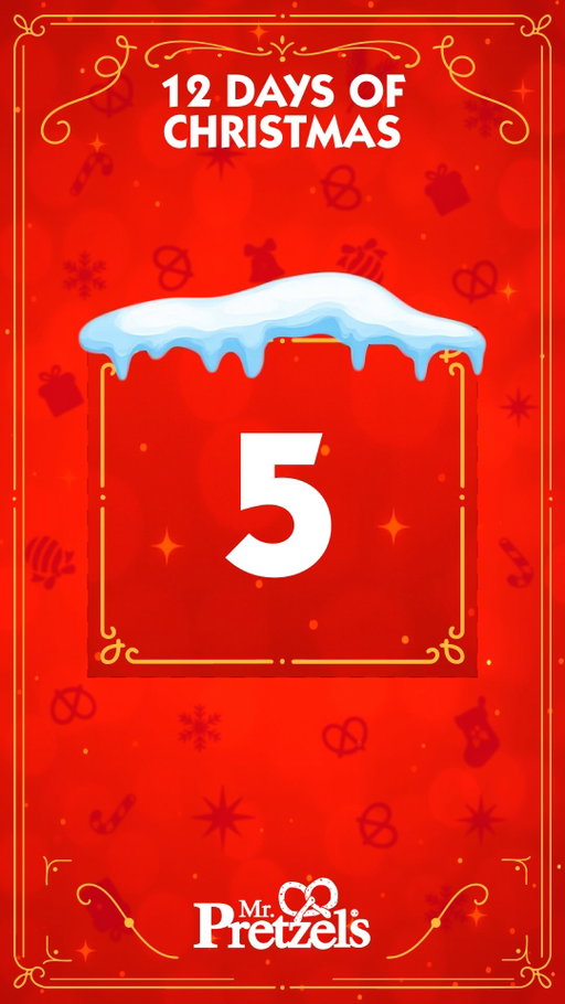 🎄GIVEAWAY 🎄

Day 5 of our 12 Days of Christmas Mr. Pretzels Advent Calendar!

Sharing is caring - enter today for a chance to win your favourite pretzel for yourself and one for a friend.

To enter:
🥨 Follow @mr.pretzelsuk pretzelsuk and like this post
🥨 Tag a friend in the comments
🥨 BONUS ENTRY: Share this post to your story (remember to tag us!)

T&Cs: Open to UK residents, 18+ only. No purchase necessary. Prize must be collected at a UK Mr. Pretzels kiosk, is non-transferable and no cash alternative is available. Competition closes 20/12/25 at midnight - one winner will be chosen at random and contacted via DM from @mr.pretzelsuk. Not sponsored, endorsed, or administered by Instagram.