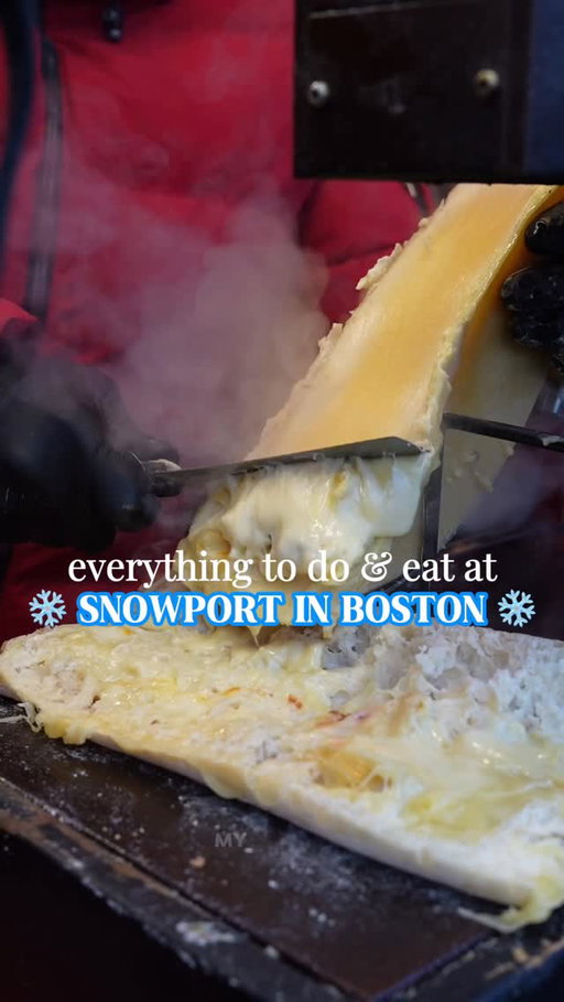 #AD #CitizensPartner WHAT TO DO & EAT IN SNOWPORT ❄️ @citizensbank 

Boston’s largest outdoor holiday market, Snowport, is open and in full swing! They have plenty to do and eat. @citizensbank is the exclusive banking sponsor of Snowport. They are a huge supporter of small businesses, like the many vendors in the market!

For food, I tried the Dubai chocolate waffle 🧇 from the Naughty Waffle. I loved the crunch of the pistachio spread and warm chocolate. The traditional raclette 🧀 comes on a huge piece of crusty bread and they don’t skimp on the cheese! I also loved the croissant hot chocolate 🥐 from @lakonparis.patisserie.

There are so many other vendors and activities as well! @citizensbank has a photo-op called Presents Place where you can take pictures with a background and send it to yourself. They also have a calligrapher artist. I also liked browsing the shops for ornaments, candles, clothing, and more.

Learn more about the Snowport Holiday Market here: Snowport Holiday Market in Boston, MA | Citizens, Official Bank Sponsor)