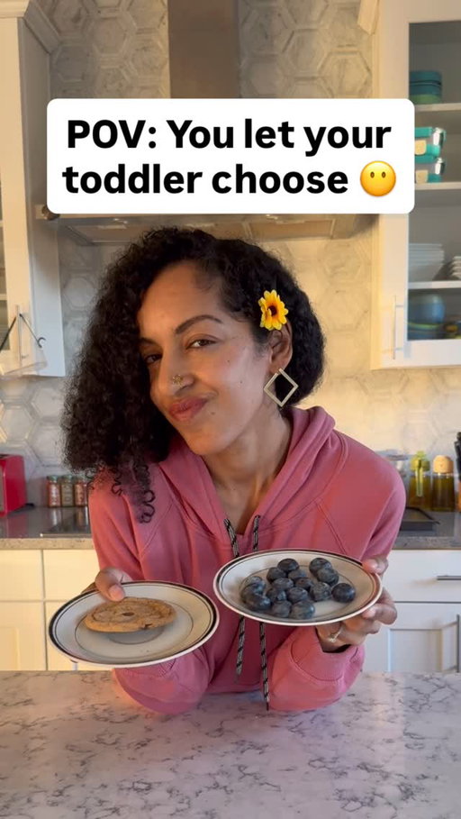 😆 Two options, side by side, no pressure. One thing I love about raising vegan kids is watching them build healthy relationships with food. Exposing my toddler to a wide variety of unprocessed plant foods has helped expand his palate and normalize whole food ingredients.

Snacks don’t have to be processed and packaged to be a snack. They can be as simple as blueberries with nuts, orange slices with pumpkin seeds, or a banana with peanut butter. 

I don’t treat food as rewards and we don’t have “just one bite” rules. My job is to offer the food, their job is to decide if and how much they’ll eat it. 

If you want to raise adventurous whole food/plant-based vegan eaters, drop a comment! I’d love to hear from you.
