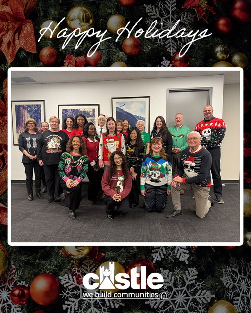 The Holiday Spirit is alive at the Castle Head Office where staff members participated in the annual Hideous Christmas Sweater day.

The event also marks the annual staff donation to a local charity. This year, a donation of $500.00 was made to the CP24 CHUM Christmas Wish supporting local families in need during the holiday season.