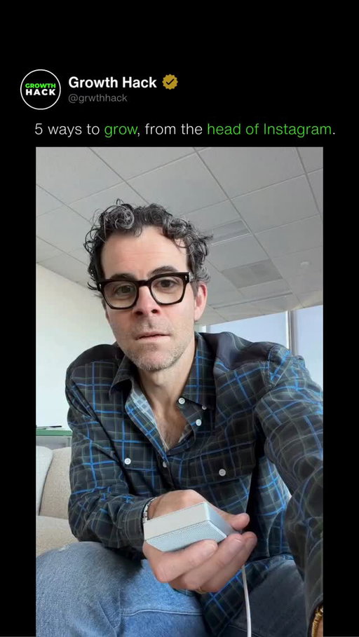 Five ways to grow, from the head of Instagram.

(mosseri)