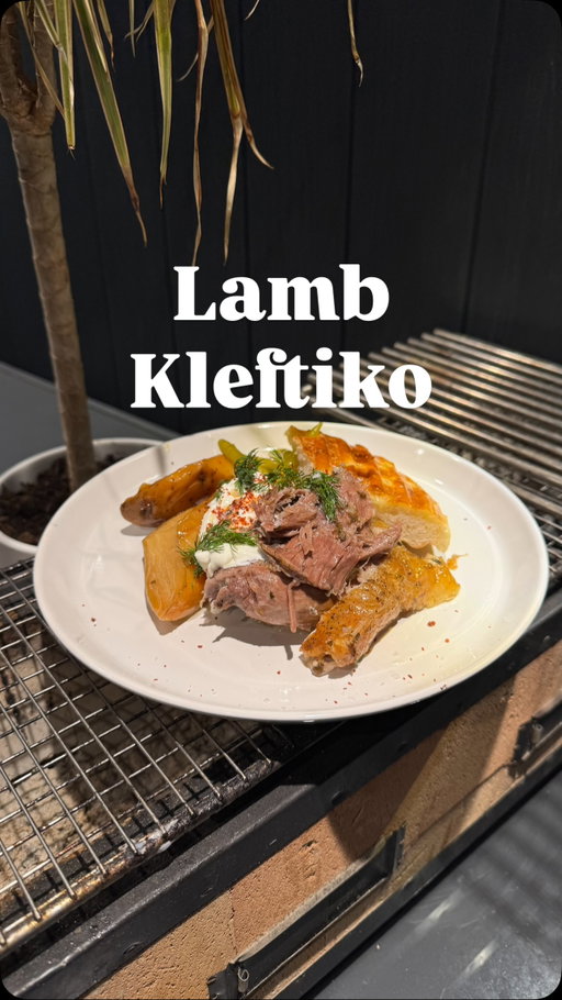 If north Cyprus had a signature Christmas dish, it would be Lamb Kleftiko! 🇨🇾🎄

Recipe: 
1.5-2kg lamb shoulder 
3 large potatoes 
1 large brown onion
2 bay leaves 
500g cherry tomatoes 
2 whole garlic 

For marinate:
5g dried oregano 
10g thyme 
Zest and juice of 2 lemon 
100ml olive oil 
1/2 cinnamon sticks 
5g cumin seeds 
20g salt 
5g pepper 

Method: 
Add everything for the marinade together and rub the lamb, let marinate for 2-6hours but will still be amazing if you don’t have time.

Cut the potatoes & onions into wedges, garlic in half and add the cherry tomatoes along with the herbs onto a tray fully lined with parchment paper, place the marinated lamb shoulder on top, cover everything with parchment paper and then the tray with foil and roast in the oven at 160° for 5 hours