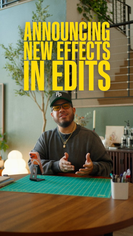 Today, I’m breaking down how to use one of my favorite new effects on Edits. Using the Tag effect, we can add another layer of detail visually on our video. There’s infinite ways to use this on your content, & I can’t wait to see how you all do!