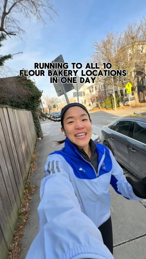 @joannebchang only you could get me to run the longest distance I’ve run since the Boston marathon!! 10 free pastries from @flourbakeryandcafe doesn’t hurt 😉 completed running the entire flour bakery holiday window challenge in one day for the second year in a row.