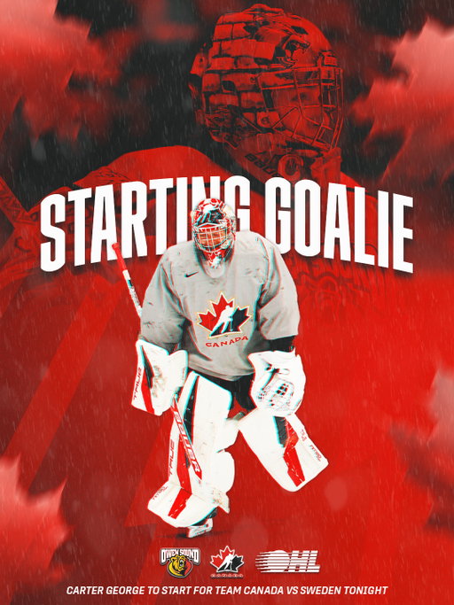 Carter George leads the way tonight in the opening exhibition game 🇨🇦

📺 @TSN_official 1/4

#WorldJuniors