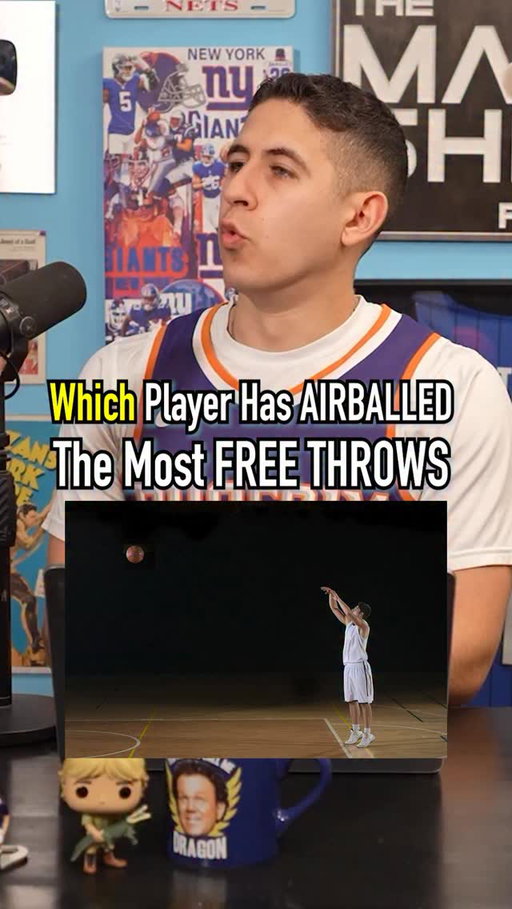 WHICH NBA PLAYER HAS AIRBALLED THE MOST FREE THROWS ALL TIME?