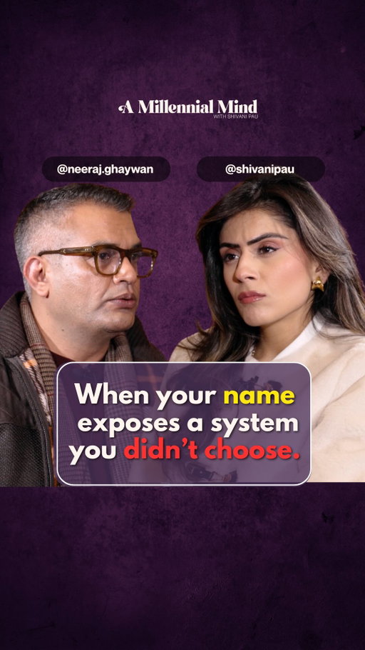 For some people, saying their last name isn’t a neutral question.

It’s a moment loaded with fear, history, and the risk of being judged before being seen. In this conversation, we speak about why Neeraj chose not to say his full name in Homebound and how, in India, a surname can instantly expose caste, class, and a 2,000-year-old system of hierarchy.

That pause.
That hesitation.
That urge to disappear when someone asks, “What’s your last name?”

It doesn’t come from insecurity.
It comes from being conditioned to believe your identity makes you inferior
From being taught, explicitly or quietly, that your name carries shame.

This episode is a reminder that identity isn’t always something people feel safe to claim.

From this week’s episode of A Millennial Mind with the cast of Homebound. @neeraj.ghaywan 

#homebound #Caste #Identity #Surname #Shame #cultural
