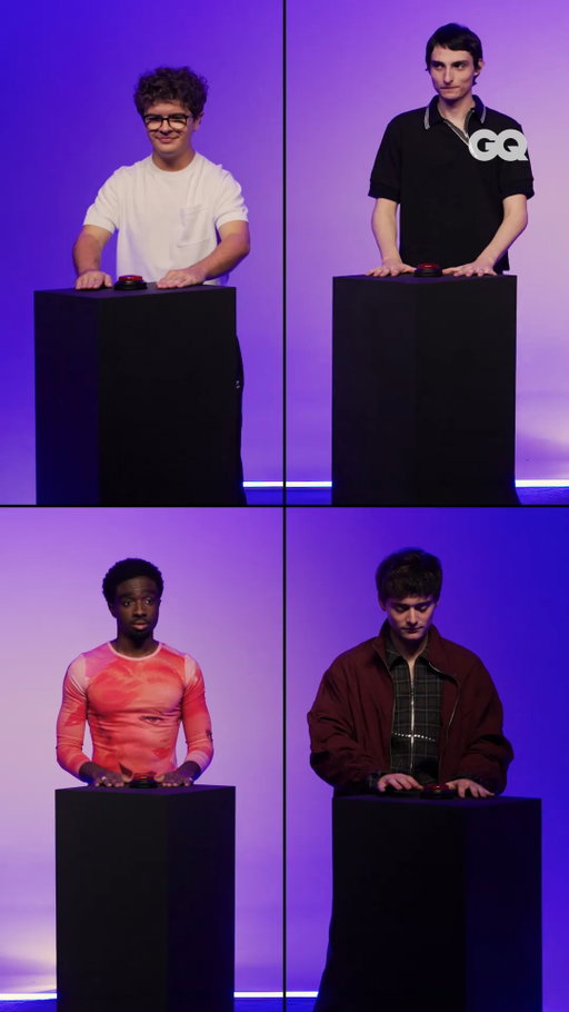 Who knows Stranger Things best? 🧐 At the link in bio, see @noahschnapp, @finnwolfhardofficial, @calebmclaughlin and @gatenmatarazzo go head-to-head in the ultimate pop quiz.