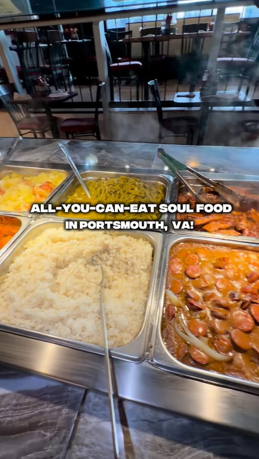 The StormChasers said to try out Cooper’s for some good Soul Food! 👀👀 I can’t find their IG so check out their FB Cooper’s Restaurant and Lounge! 

Now I want to be honest, my expectations going into this was somewhat low. No offense to them I just didn’t know what a soul food buffet could possibly hit on, MIND YOU I haven’t been to a buffet in YEARS!! lol 

I was so shocked by how the food was actually really good. I would come just get my same order to go and be completely satisfied. If the food quality and service is consistent everytime then it’s a win for me. They had items like smothered pork chops, baked chicken, fish, smothered sausage, and more. 

$22 isn’t bad at all in my opinion considering you can get as much as you want + you’d spend that ordering just a plate damn near some other places. Also I’ve spend more than that bit KBBQ, hot pot, and etc. They serve you drinks (I got a sweet tea) and they bring you the cornbread or a roll. 

I heard they switch up some of the items so checkout for updates on their Facebook. Service was good, place was really clean, it’s a really solid spot I’ll be coming back 💙

Rating:

Fried chicken 8.5/10
Yams 7/10
Mac 7.5/10 
Greens 5/10
Cornbread 7/10 

📍3112 high st, Portsmouth, VA

•

•
#757 #stormchasers #norfolkva #virginiabeach #hamptonroadsva #portsmouthva #hamptonva
