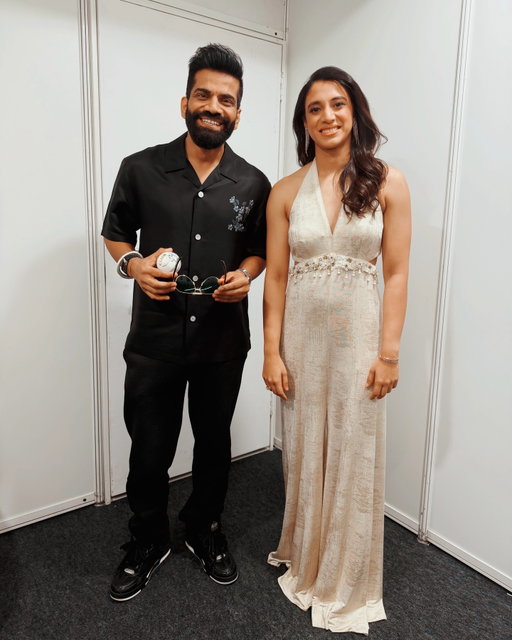 Good conversations, shared respect for the sport, and a signed ball...
@smriti_mandhana you always keep raising the bar, quietly and consistently...
#TGFamily 🔥 🔥 🔥