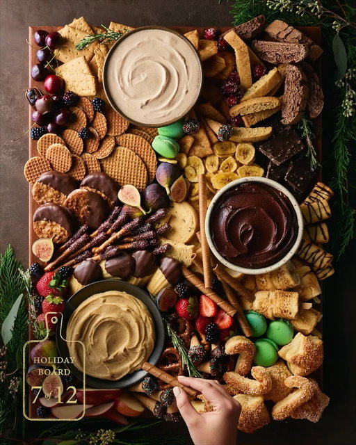 We’re sweetening up the Holiday Board Countdown with a Festive Dessert Dips Board 🎄🍫✨Skip the figgy pudding and bring good cheer with French Vanilla Dessert Hummus, Cinnamon Churro Greek Yogurt Dip, and Dark Chocolate Dessert Hummus.

Comment “Dessert” and we'll DM you everything you need!