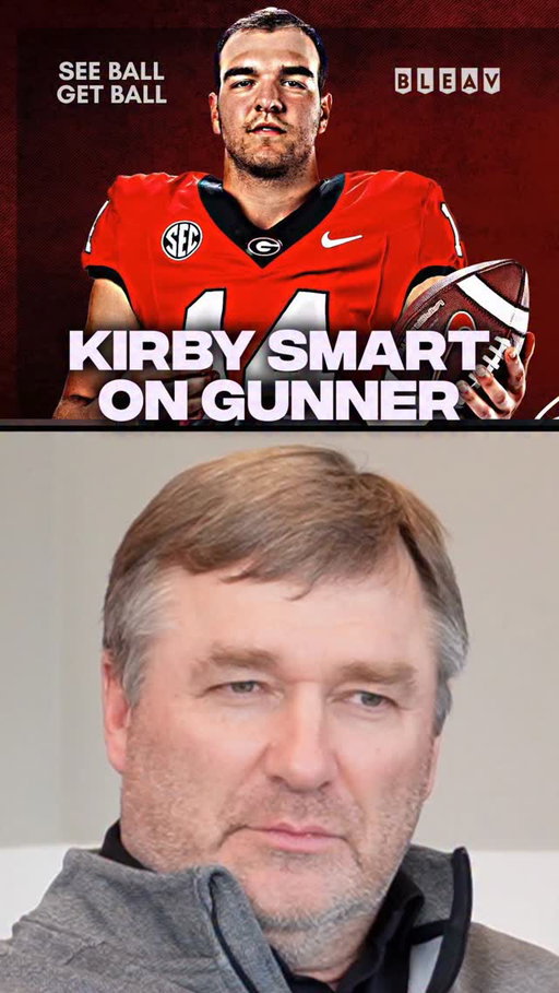 Gunner Stockton is tougher than a $2 steak.

Full Kirby Smart convo on See Ball Get Ball - wherever you find your CFB shows