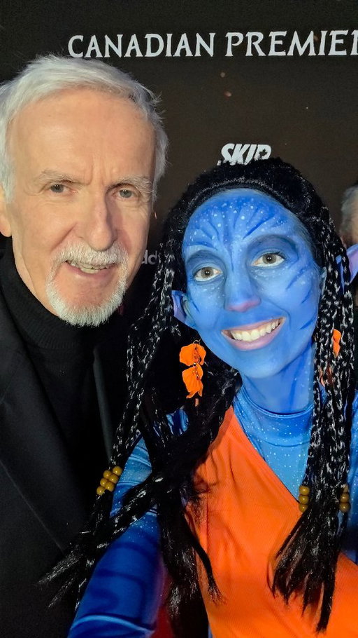 There are moments in life where you see something and think, “wow… I just witnessed a historical moment.”

The first time I saw @avatar, I knew it was a film people would study for generations to come. So being at the Canadian premiere of Avatar: Fire and Ash, walking the red carpet with @jamescameronofficial and @slang_711, dressed as a Na’vi in makeup I did myself, felt completely surreal. Thank you @disneystudioscanada for making this happen!

This film is a masterclass in performance capture. You don’t watch actors act, you feel them exist. Every micro-expression and emotional beat translates with stunning precision, to the point where the technology disappears and only the performance remains. Cameron once again pushes cinema forward, not just with scale, but with intention and craft. Make sure to watch it in @imax at @cineplexmovies @cineplexpictures tomorrow!

The world of Pandora continues beyond the screen at this premier with @mcfarlane_toys_official. Na’vi action figures, games, and even a claw machine (more posts of this coming 👀). We were also spoiled with some tasty food and drinks.

Grateful to be among the first to witness the third chapter of this legendary series. 💙🔥

#premier #specialeffectsmakeup #navi #makeupartist #fireandash #jamescameron #disney #vfx #stephenlang #cosplayer #cosplay #avatarthelastairbenddit #instagram #artist #actionfigures #toys #jakesully #neytiri #film #movie #movielover #mehron #avatarfan #fan