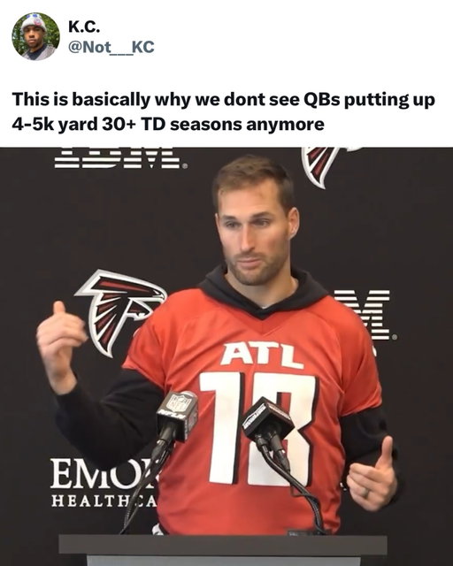 Kirk Cousins breaking down offensive strategies for 2 minutes is GOLD 🍿

(via @atlantafalcons)