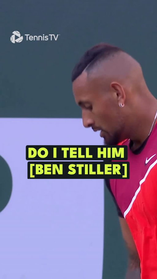 Nick Kyrgios doesn’t tell Ben Stiller how to act 🥶 

#sport #tennistv