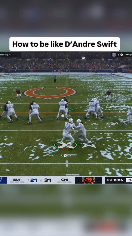 How to be like D’Andre Swift in Madden #madden #gaming #madden26 #thegoosetv #fyp