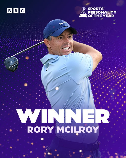 The winner of BBC Sports Personality of the Year 2025 is…

@rorymcilroy 👏