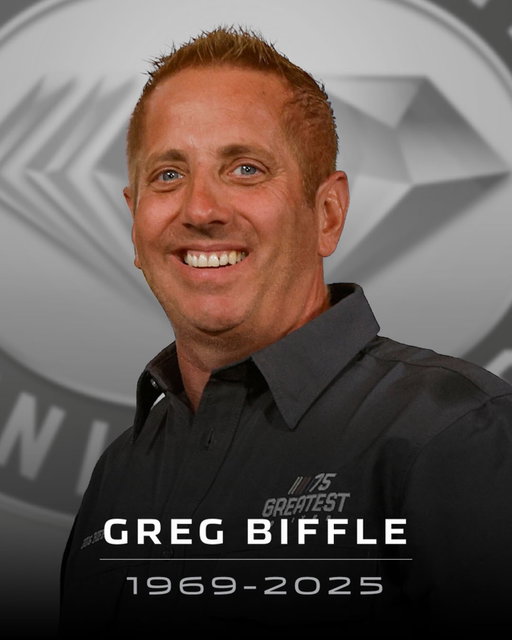 The NASCAR family is devastated at the loss of Greg Biffle, who was one of our 75 greatest drivers and became known for his relentless post-career humanitarian work. We extend our deepest condolences.