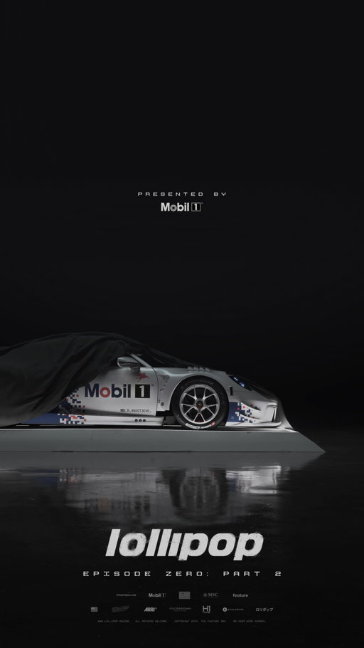 The chase intensifies. The world expands.

Inside the Lollipop Garage, the Porsche 911 GT3 R powered by Mobil 1 finally steps into the light.

Watch Episode Zero: Part 2 // Now streaming on Lollipop.Racing!