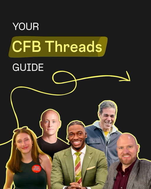 The CFB Playoffs are here 🏈

Before the first kickoff, meet some of the creators shaping the college football conversation on Threads.