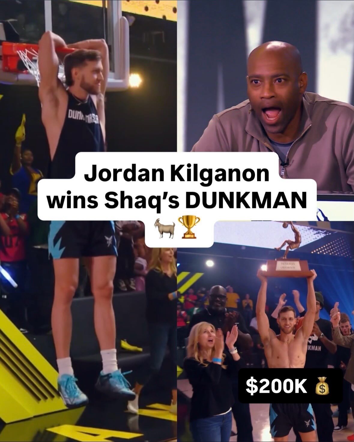 @jordankilganon IS THE 🐐 Best dunker in the world wins Shaq’s ‘Dunkman’ and $200K 💰

 📺 DUNKMAN on TNT/TruTV/HBO Max