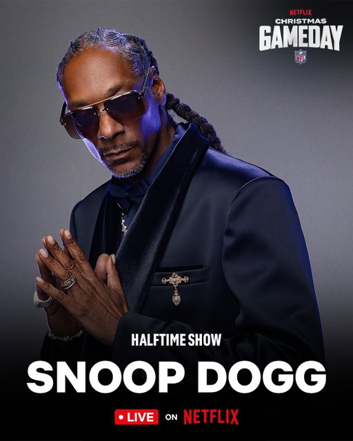 Snoop Dogg's Holiday Halftime Party during NFL Christmas Gameday will feature an appearance from the singing voices of HUNTR/X: EJAE, AUDREY NUNA and REI AMI, and a special performance from Lainey Wilson 🎶 

Halftime of Lions vs. Vikings, starting @ 4:30 PM ET LIVE on Netflix